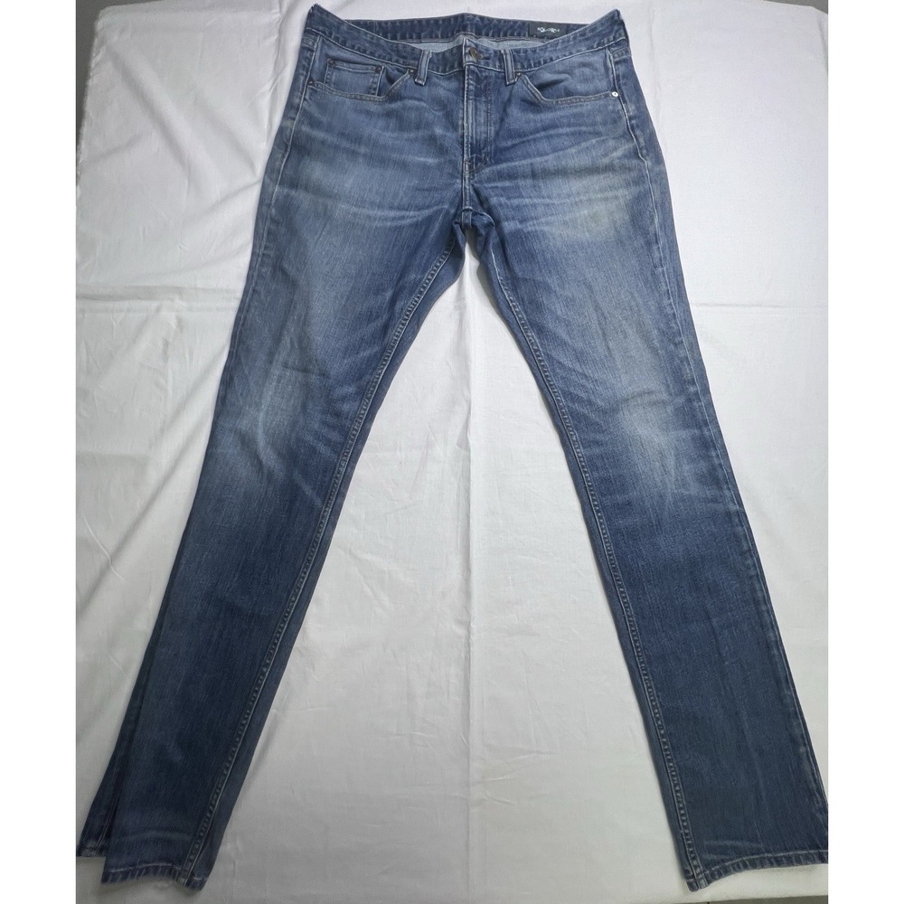 Bonobos Jeans Adult 35x36 Blue Casual Stretch Casual Preppy Travel Pants Mens 36